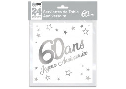 Serviettes papier 60 ans