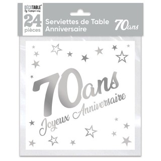 Serviettes papier 70 ans