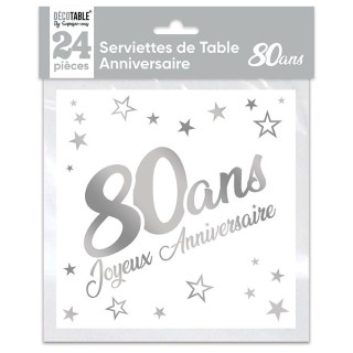 Serviettes papier 80 ans