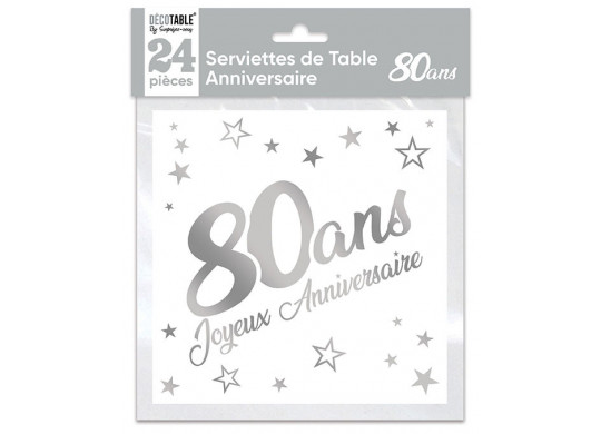 Serviettes papier 80 ans