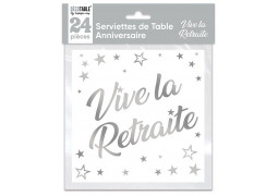 Serviettes papier vive la retraite