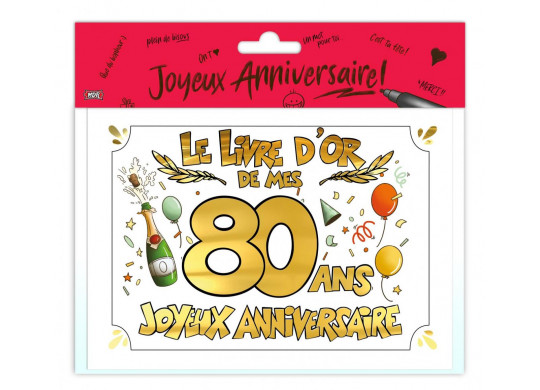 Livre d'or 80 ans