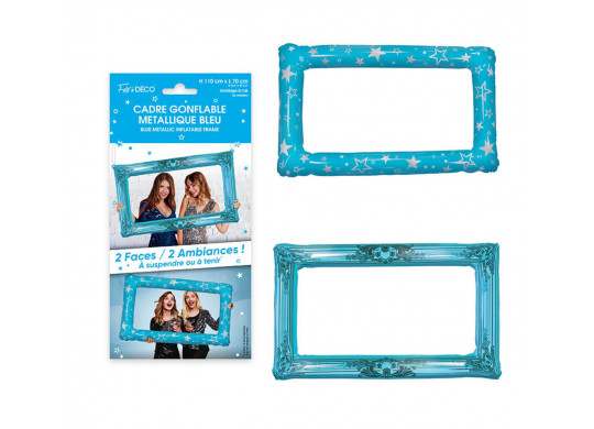Cadre photo gonflable bleu Cadre photo gonflable bleu