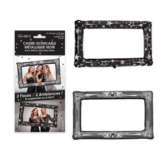 Cadre photo gonflable noir