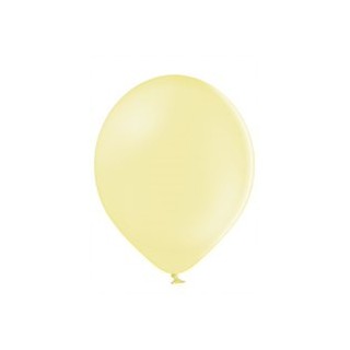 Ballon uni 27 cm standard jaune pastel  x 50