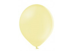 Ballon uni 27 cm standard jaune pastel  x 50