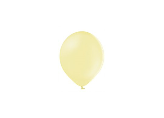 Ballon uni 27 cm standard jaune pastel  x 50