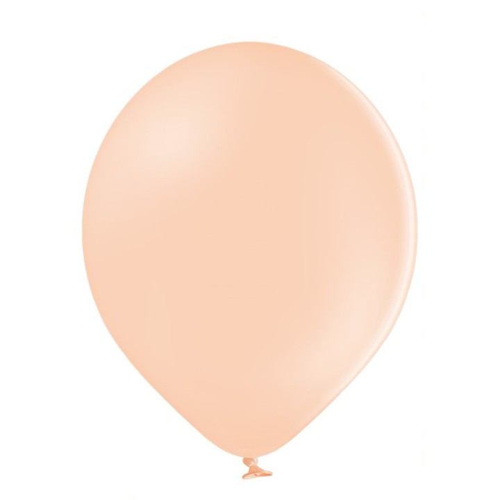 Ballon uni 12 cm pêche pastel x 25