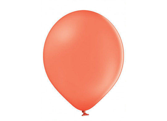 Ballon uni 12 cm corail pastel x 25