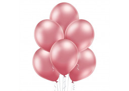 Ballon uni 12 cm glossy rose gold x 25