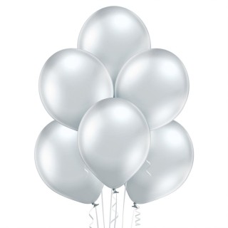 Ballon uni 30 cm glossy argent . Ballons - Articles de fête