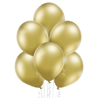Ballon uni 30 cm glossy or x 8