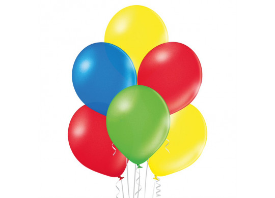 Ballon uni 27 cm standard assortis x 8