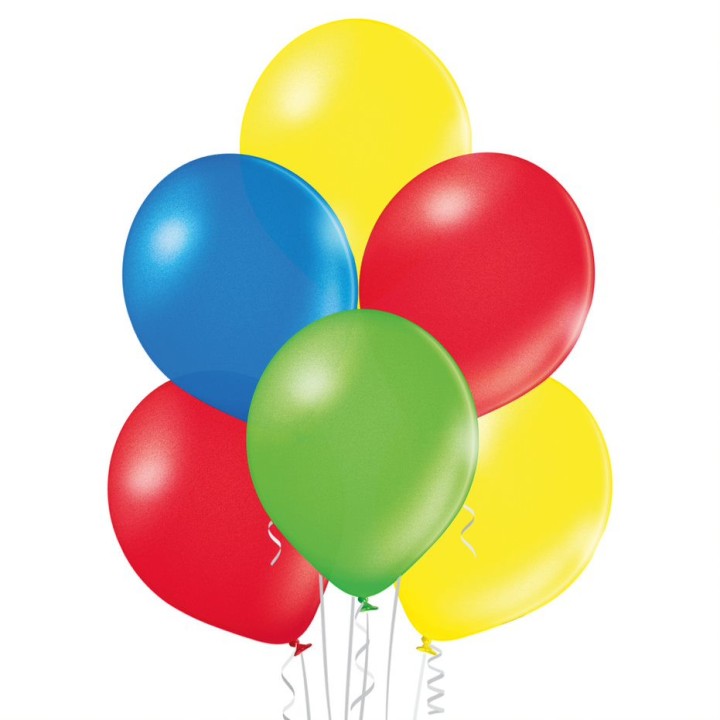 Ballon uni 27 cm standard assortis x 8