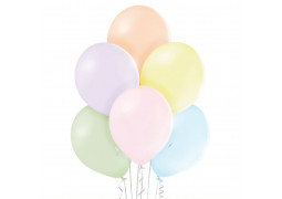 Ballon uni 27 cm standard assortis pastel x 8