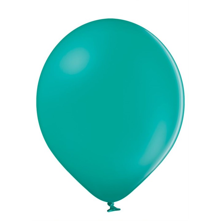Ballon uni 30 cm standard turquoise x 8