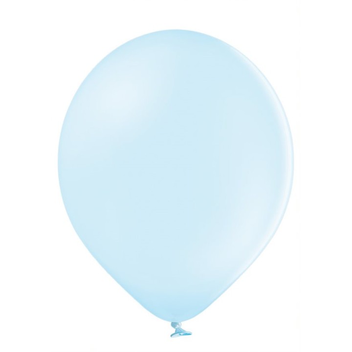 Ballon uni 30 cm standard bleu pastel x 8
