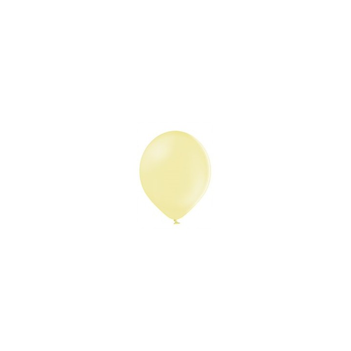 Ballon uni 30 cm standard jaune pastel x 8