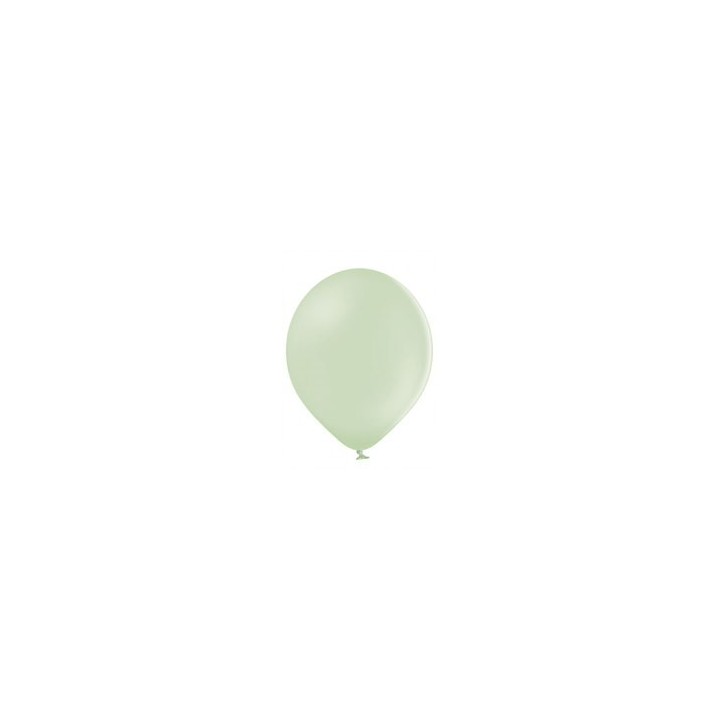 Ballon uni 30 cm vert pastel x 8