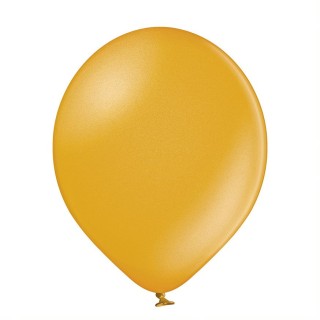 Ballon uni 27 cm métalisé or x 8