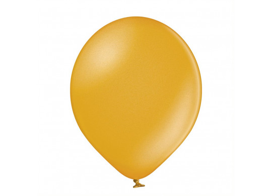 Ballon uni 27 cm métalisé or x 8