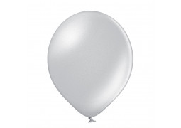 Ballon uni 27 cm métalisé argent x 8