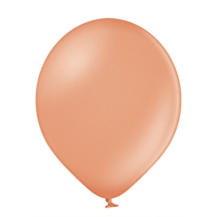 Ballon uni 27 cm métalisé rose gold x 8