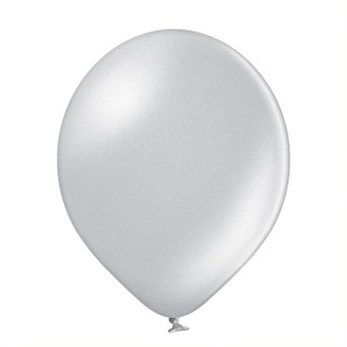 Ballon uni 60 cm métalisé argent x 1