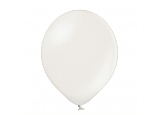 Ballon uni 60 cm métalisé perle x 1