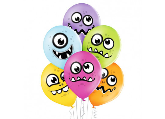 Ballon monstre rigolo x 6 Ballon monstre rigolo x 6