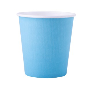 Gobelet carton bleu pastel 20cl - Vaisselle jetable - Articles de fête