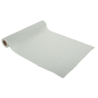 Chemin de table mousseline vert eucalyptus 28cmx5m