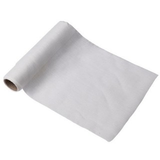Chemin de table mousseline blanc 28cmx5m