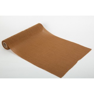 Chemin de table mousseline cognac 28cmx5m