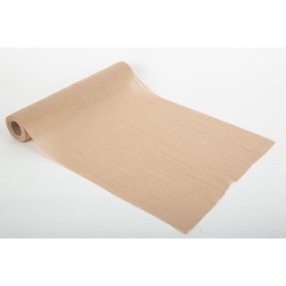 Chemin de table mousseline noisette 28cmx5m