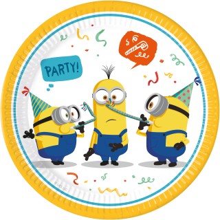 Assiette Lovely minions 23 cm x 8
