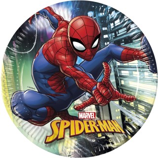 Assiette Spiderman 23 cm x 8
