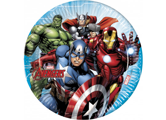 Assiette Avengers 23 cm x6