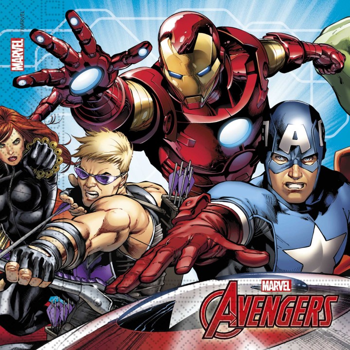 Serviette Avengers x 16