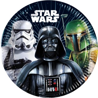 Assiette Stars Wars 23 cm x 8