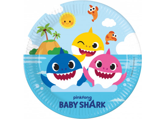 Assiette Baby Shark 23 cm x 8