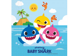 Serviette Baby Shark x 20