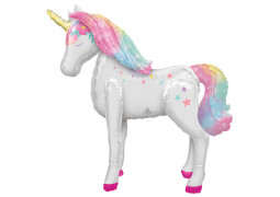 Ballon aluminium licorne géante