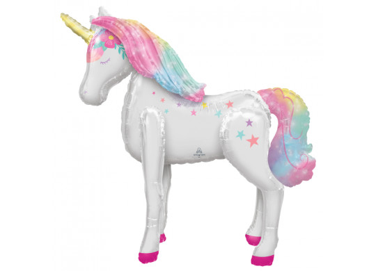 Ballon aluminium licorne géante