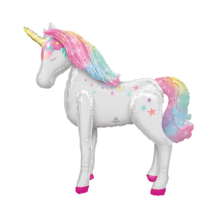 Ballon aluminium licorne géante