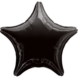 Ballon aluminium étoile noir