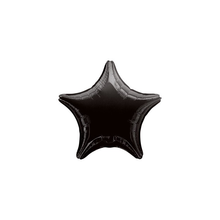 Ballon aluminium étoile noir