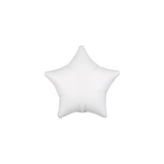 Ballon aluminium étoile blanc