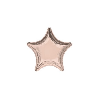 Ballon aluminium étoile rose gold