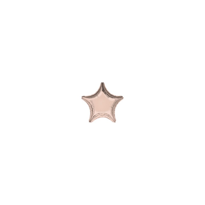 Ballon aluminium étoile rose gold